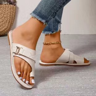 Kvinder Fritid Læder Flip-Flops Stilla