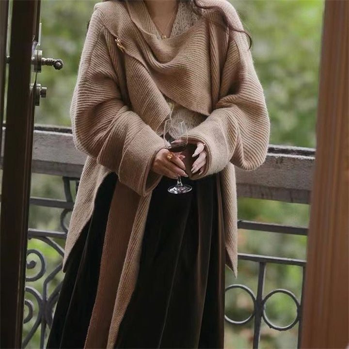 Dame Oversized Komfortabel Cardigan Stilla