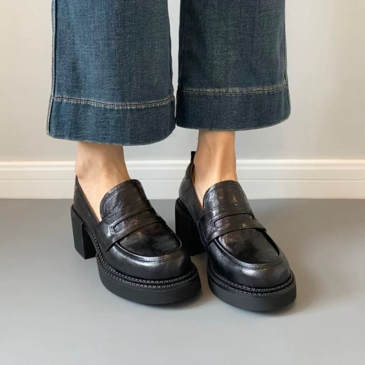 Damer Åbne Sko med tyk Platform og elegante Detaljer Stilla