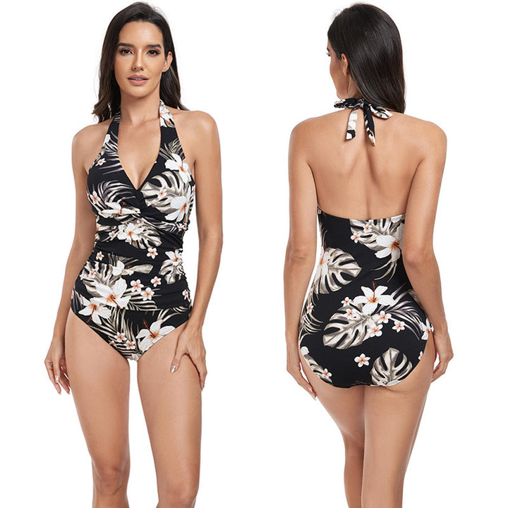 Dame Floral Wrap Overall Badedragt Stilla
