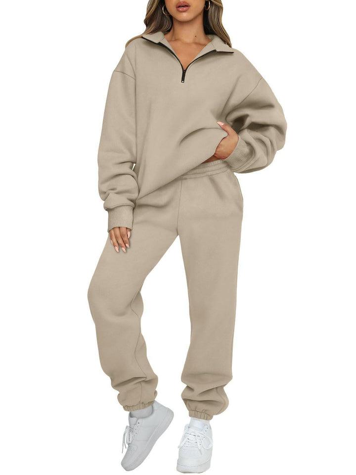 Kvinders afslappede sweater og joggingbukser sæt Skovae