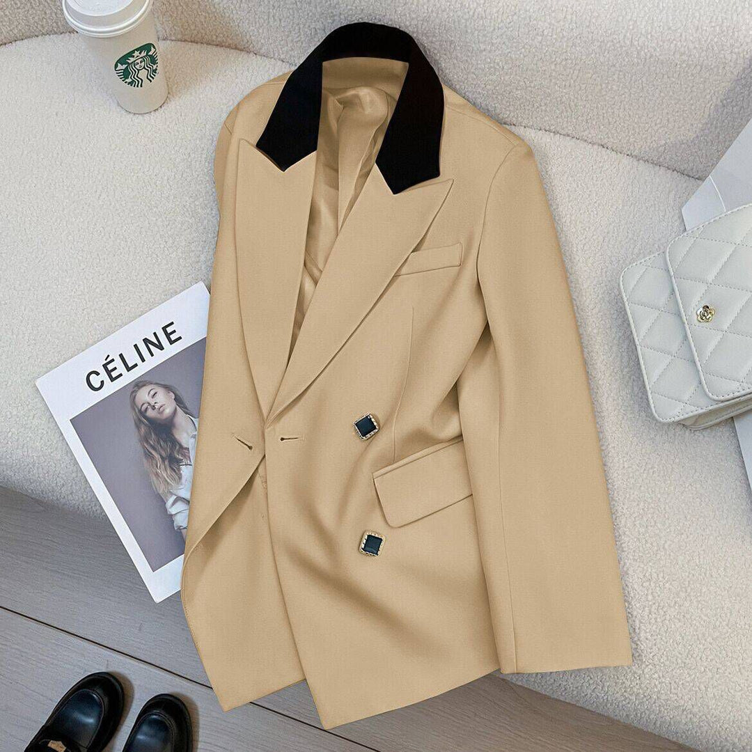 Kvinders elegante og moderne dobbeltradet blazer Stilla