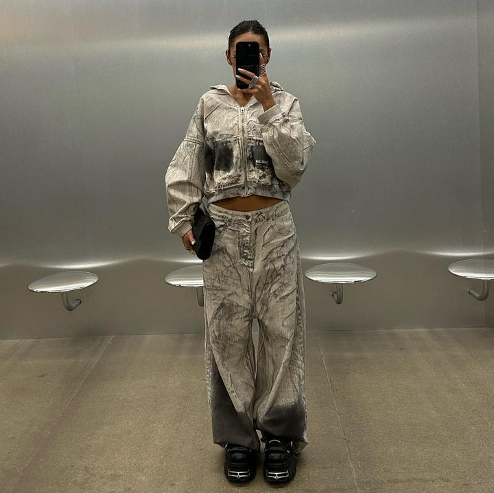 Kvinders Urban Oversized Hoodie med Grafisk Design Stilla