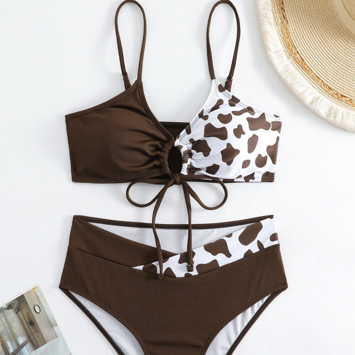Dame Triangel-Bikini med justerbare bånd og innovativt design Skovae