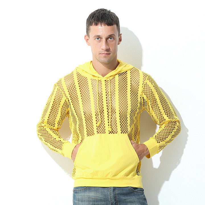 Herrer åndbar mesh-hoodie med hætte Stilla