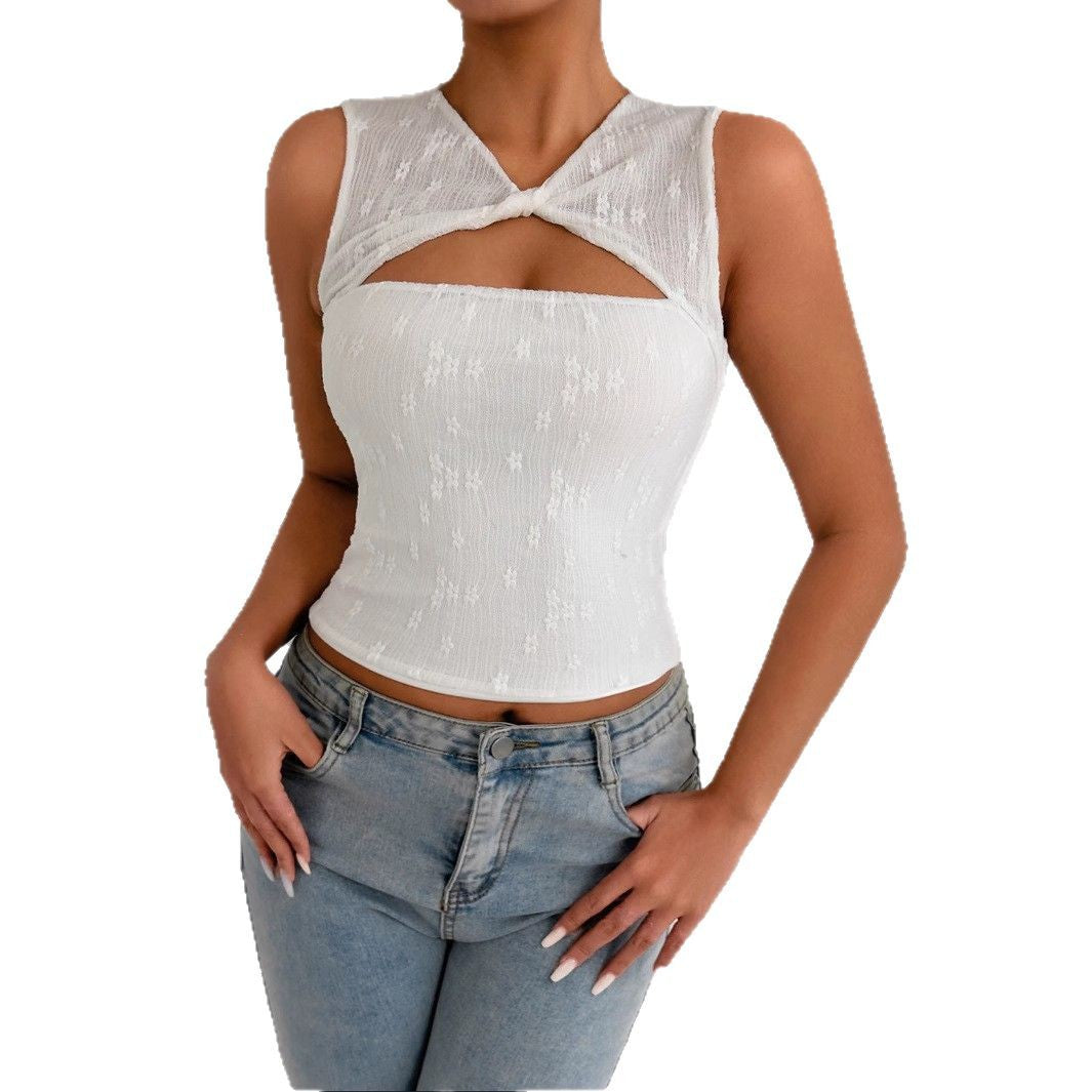 Dame Elegante og innovativt Crop-Top Skovae