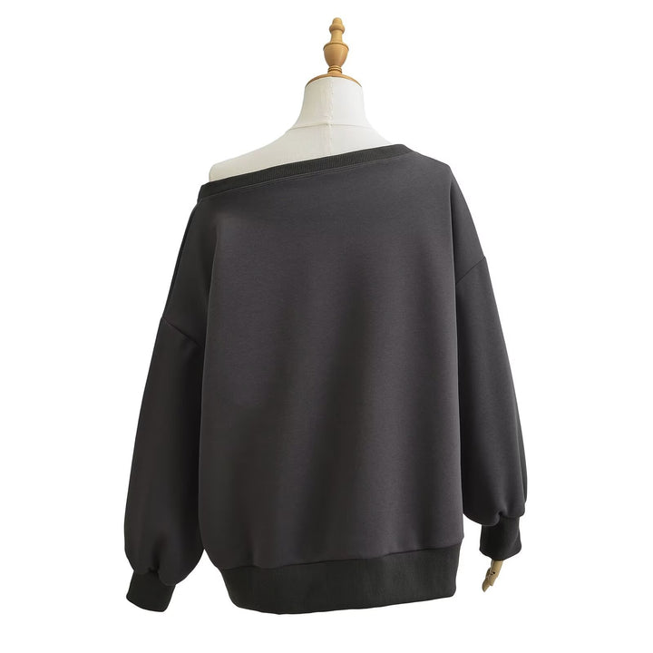 Dame Oversized Sweatshirt med sporty print og afslappet snit Stilla