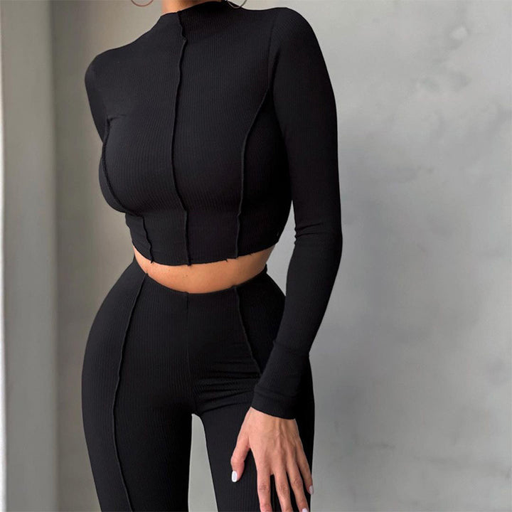 Damer Sport sæt med højhalset top og tætsiddende leggings Stilla