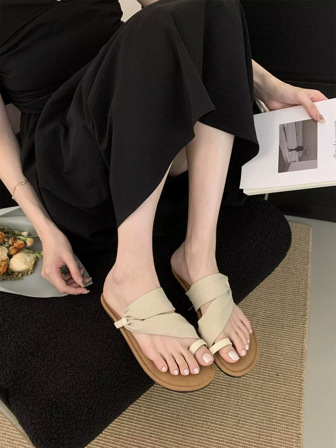 Femme Strappy Slide Sandaler Stilla