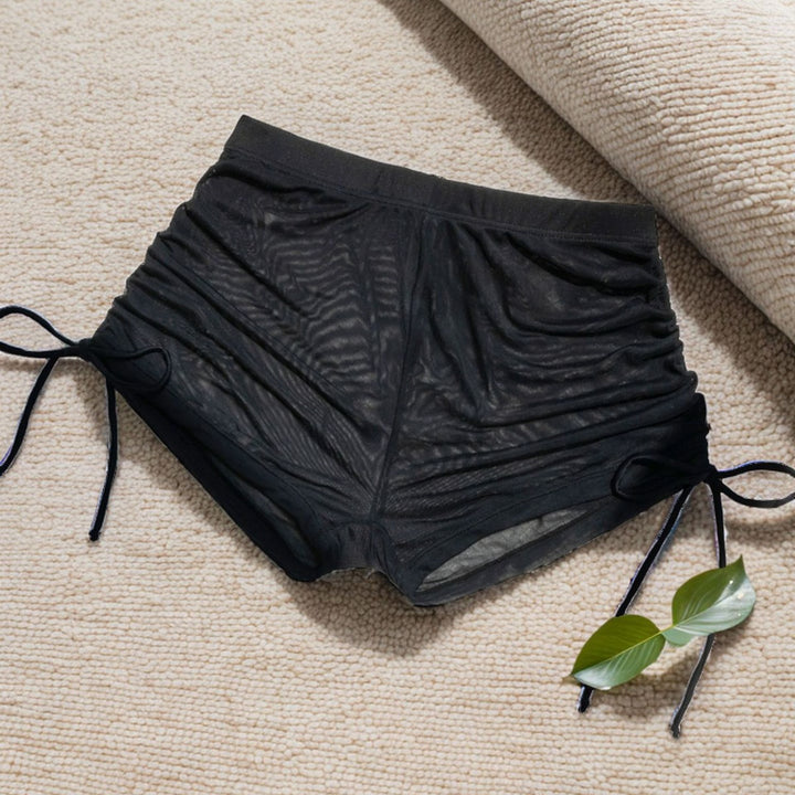 Dame Sportslige Raffining Shorts i gennemsigtigt materiale Skovae