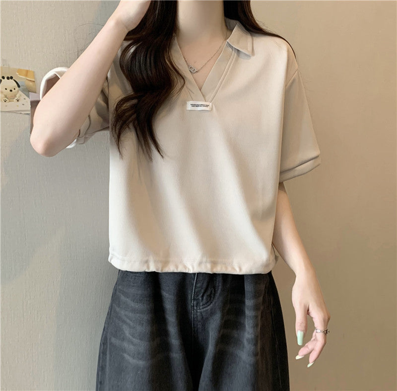 Femme Casual Polo-overdel med stilfulde korte ærmer Stilla