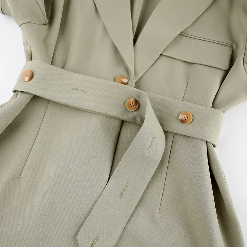 Dame Oversized Blazer med bånd og flot snit Stilla
