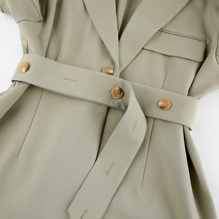 Dame Oversized Blazer med bånd og flot snit Stilla