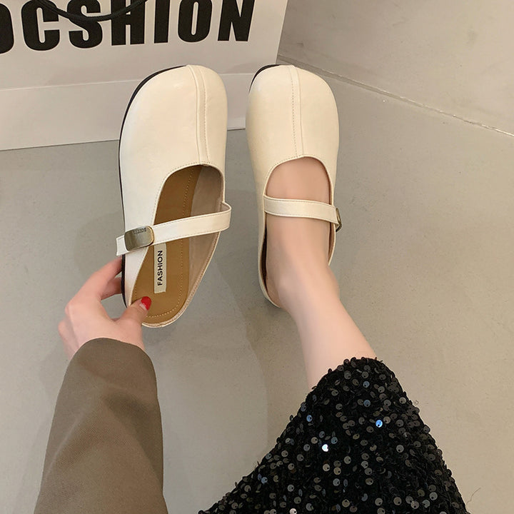 Dame elegante Slingback Mules med moderne remdesign og komfortabel blokhæl Stilla