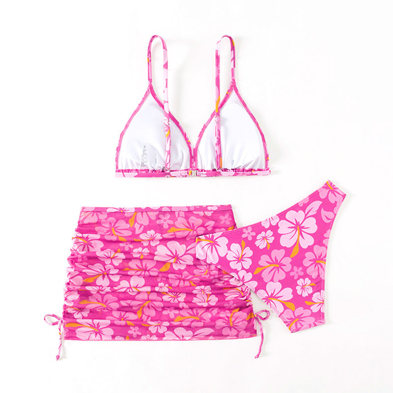 Dame Floral Wickelbikini Sæt Stilla
