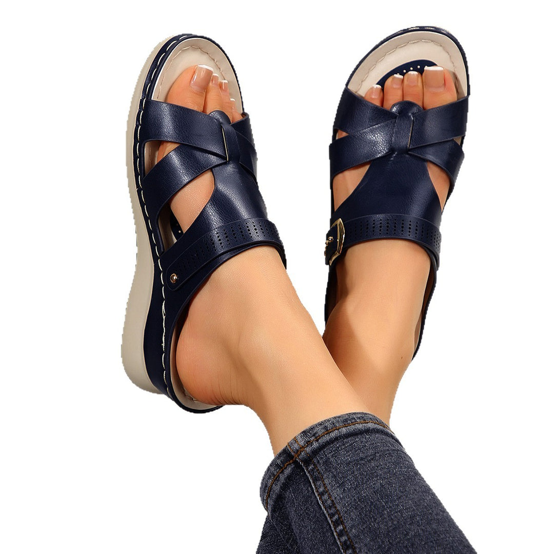 Dame Wedge-sandaler med moderigtigt remdesign og komfortabel sål Stilla