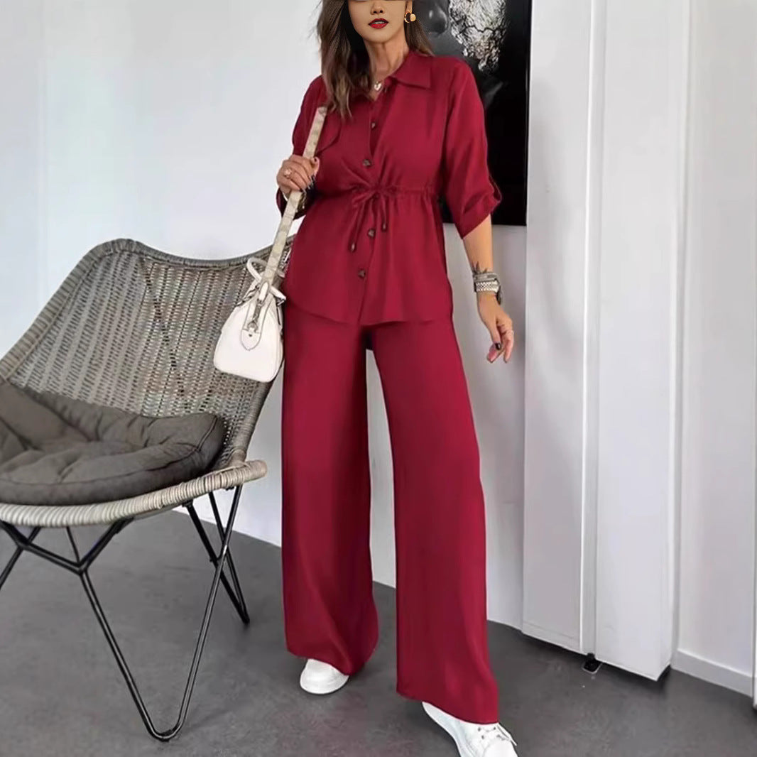 Dame mode skjorte med taljerbart design Stiila