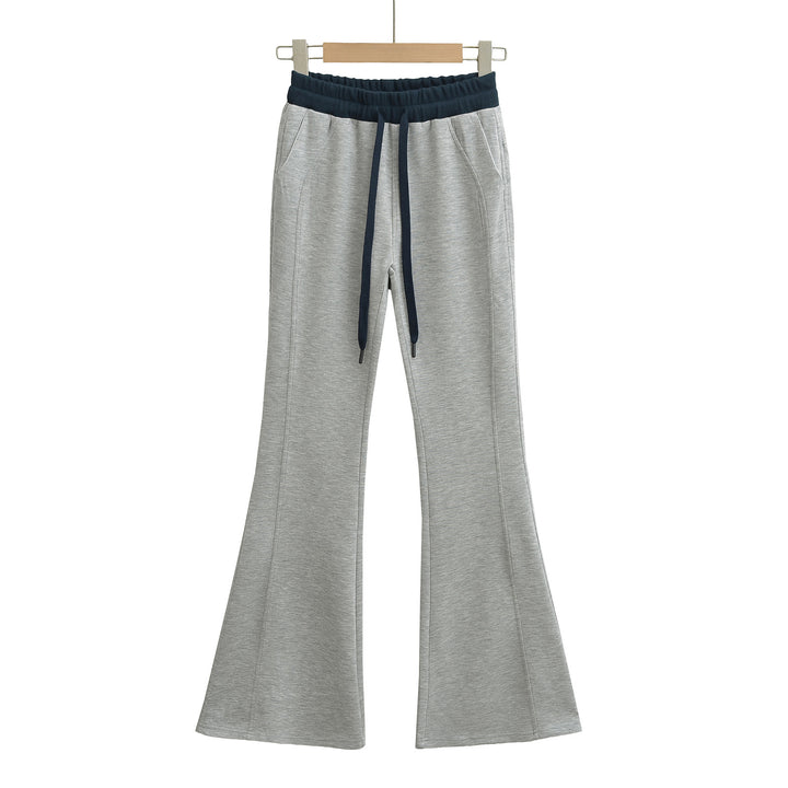 Dame elegant sportbukser med bred ben og elastisk talje Stilla