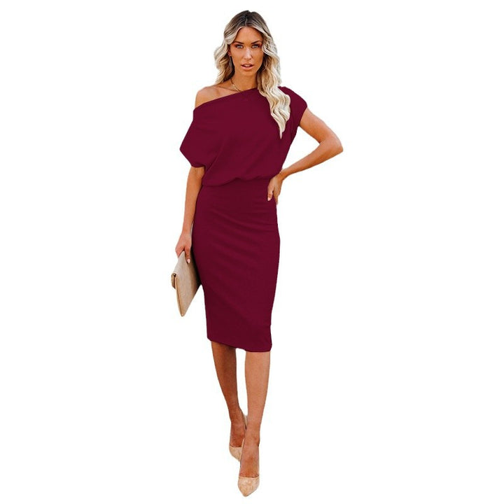 Dame Off-Shoulder Bodycon Midi Kjole Stilla 1751429703