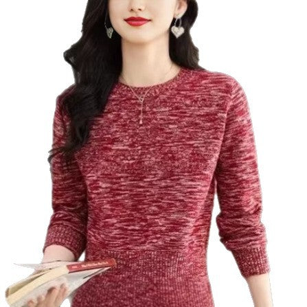 Damer fashionable strikket pullover med fint kabelmønster Stilla