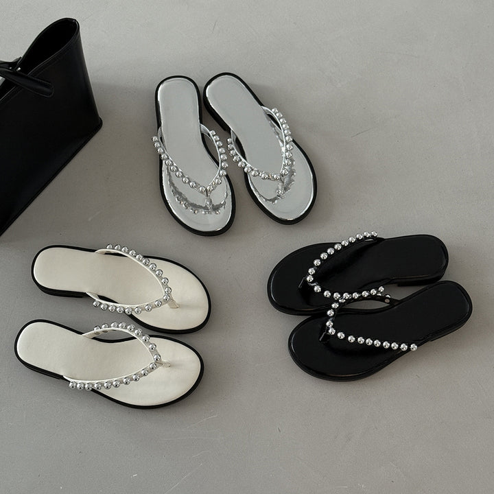 Femme Stilfulde Dekorative Flip-Flops Stilla