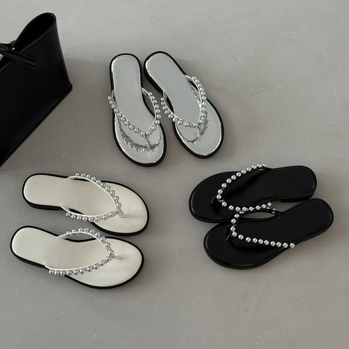 Femme Stilfulde Dekorative Flip-Flops Stilla