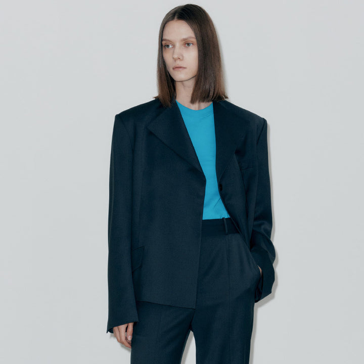 Dame Urban Oversized Blazer med moderne snit og praktiske lommer Stilla