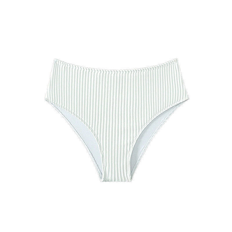 Dame Højtaljede Bikini-bund med fashionable stribemønster Stilla
