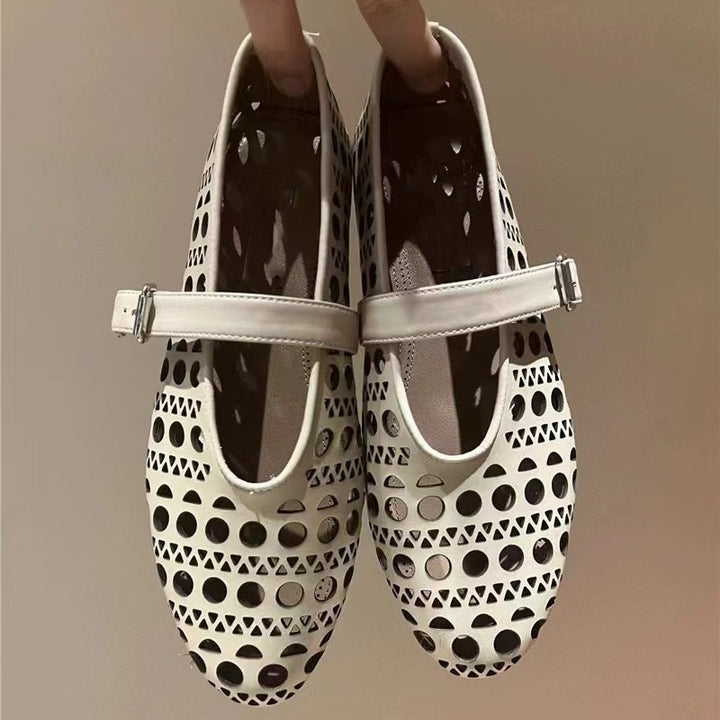 Femme Stilfuld Cut-Out Mary Jane Ballerinas Stilla