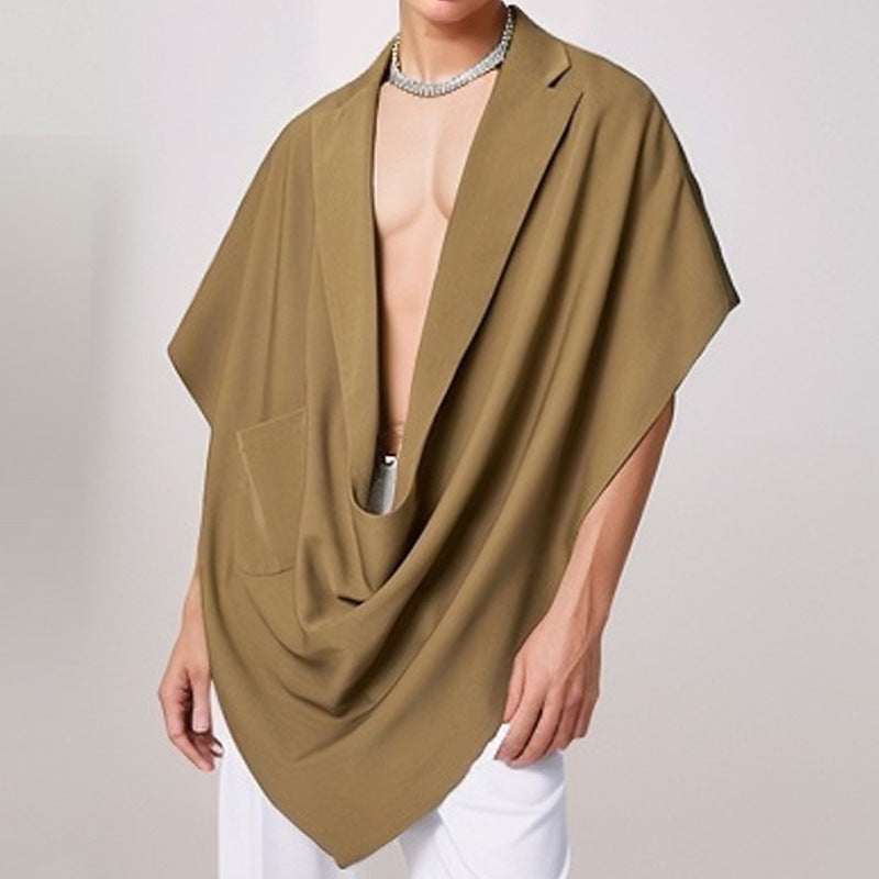 Dame moden oversized tørklæde med praktisk lomme Stilla
