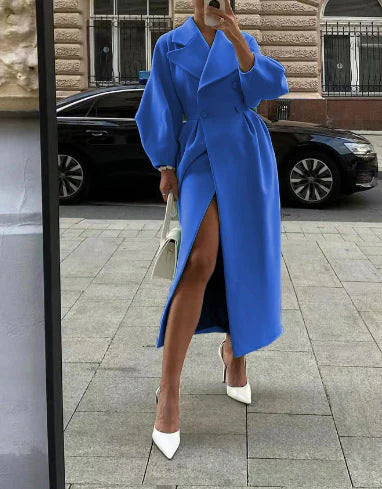 Stilla | Frakke Dobbeltbrystet Størrelse Oversize Ærmer Skræddersyet Pasform Elegant & Chic