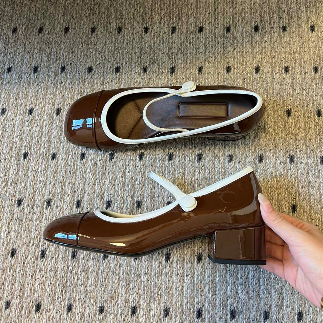 Dame Elegant Sløjfe-Detalje Mary Jane Ballerinas Stilla