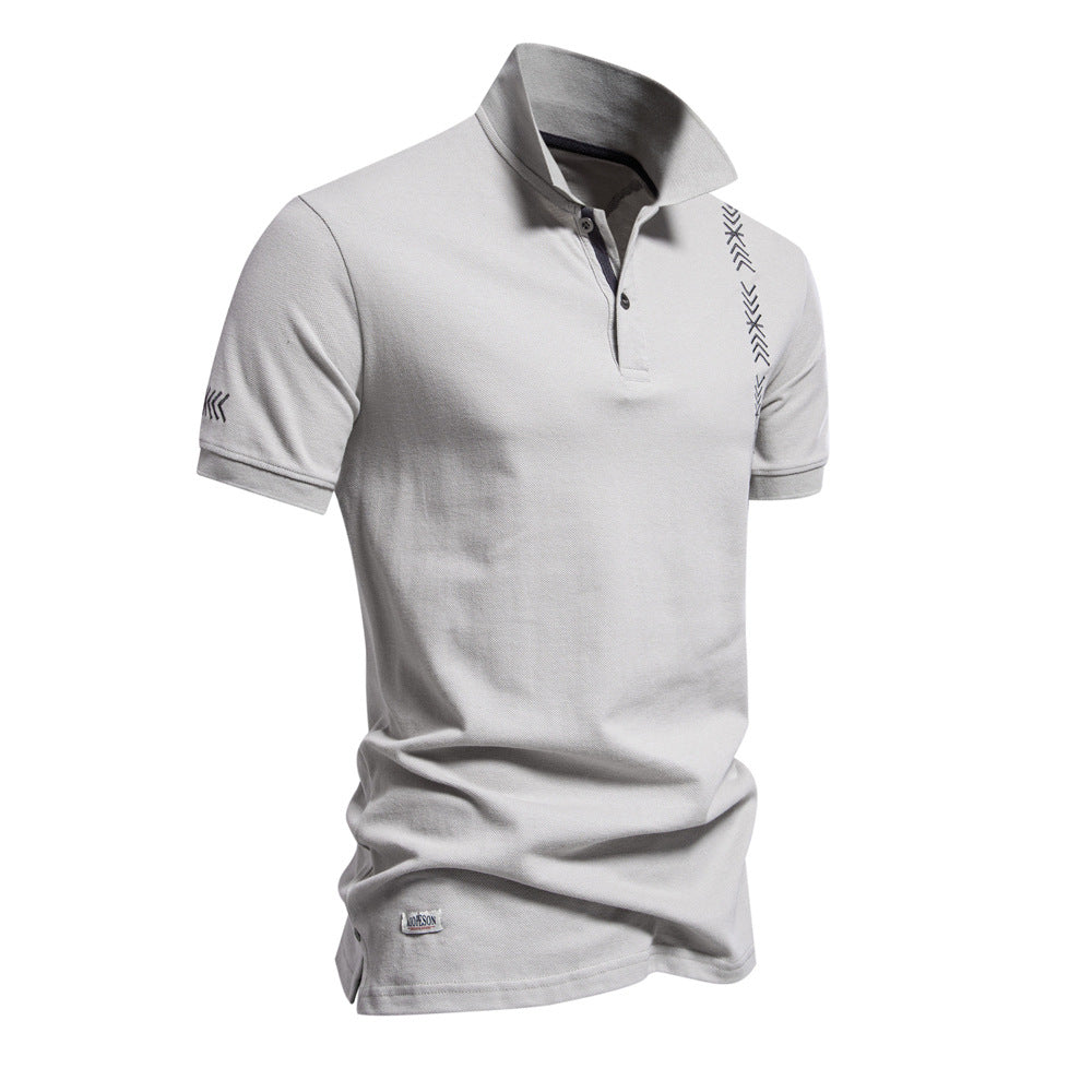 Herre Poloshirt med sportsligt designelement og moderigtigt krave Stilla