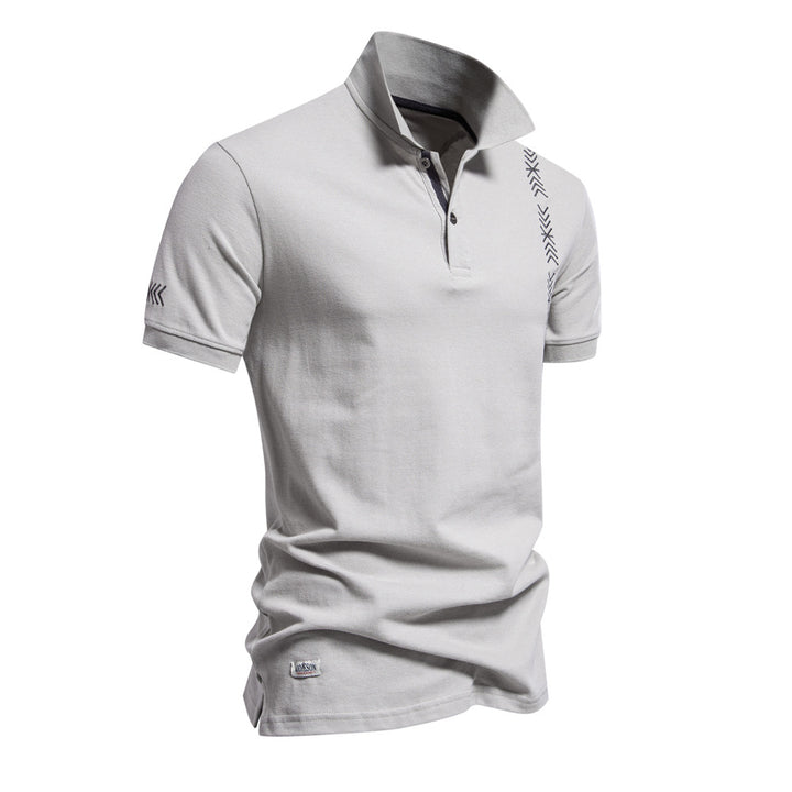 Herre Poloshirt med sportsligt designelement og moderigtigt krave Stilla