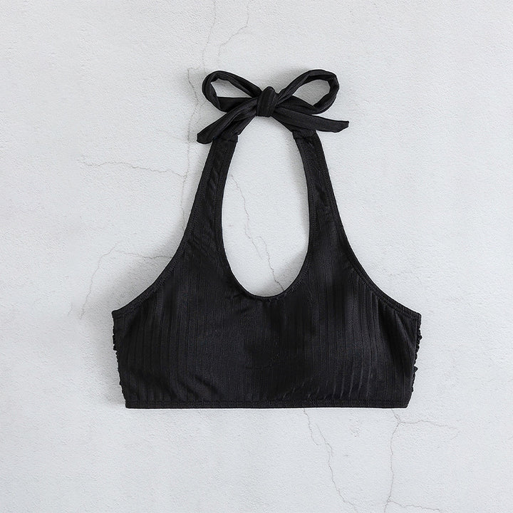 Dame Rib-Haltertop Stilla