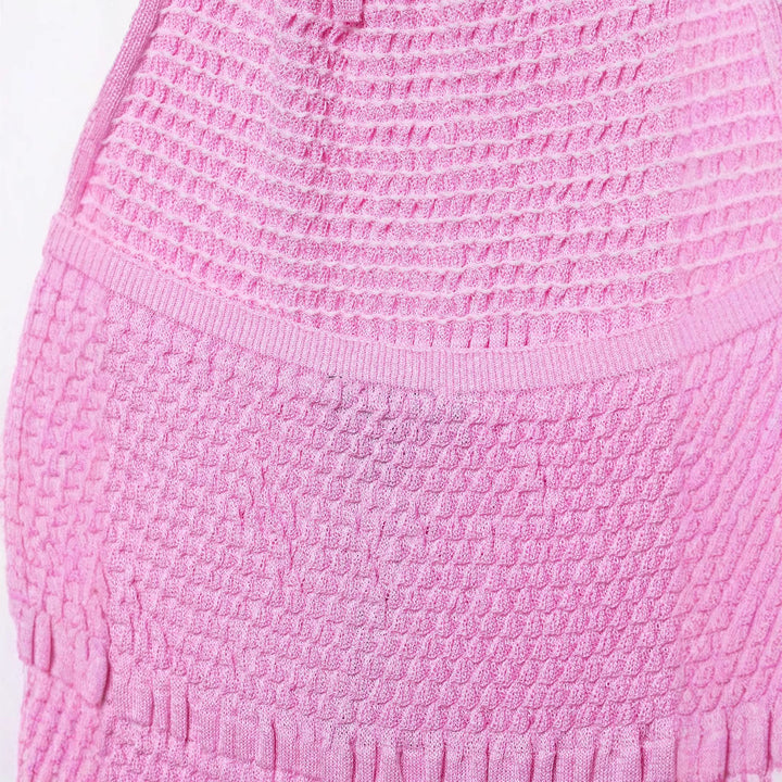 Femme Halter Neck Hækle Cover-Up Kjole Stilla