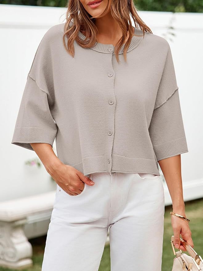 Dame strikjakke i afslappet oversized stil Stilla