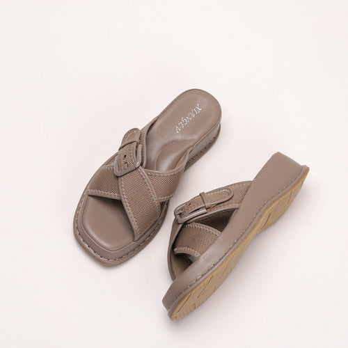 Dame komfort-sandaler med ergonomisk fodseng og justerbar rem Stilla