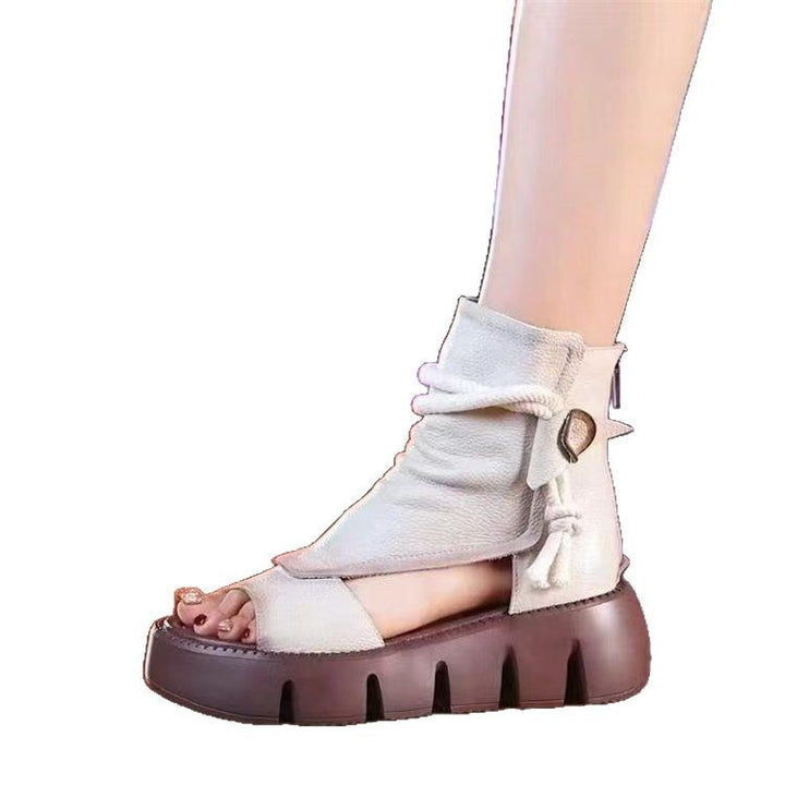 Dame trendy åbne sandaler med asymmetrisk design og skridsikker sål Stilla