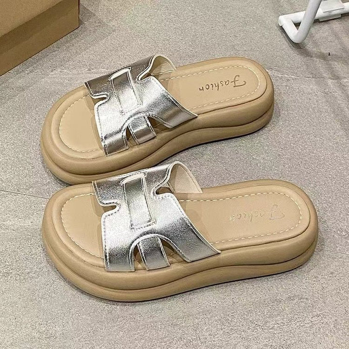 Dame komfort-sandaler med moderne knude-design og ergonomisk dæmpning Stilla