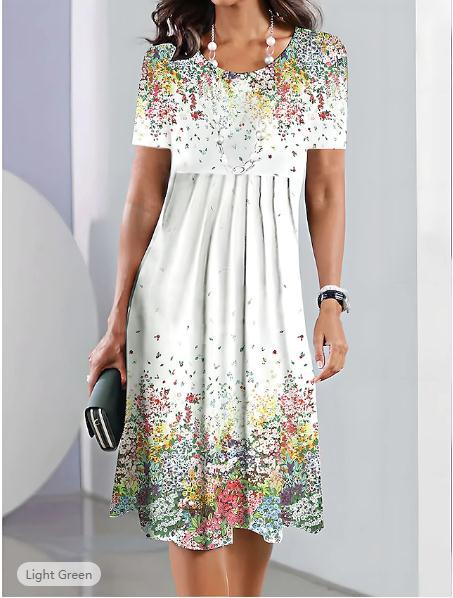 Dame Etuikjole med elegante blomsterdesigns Stilla