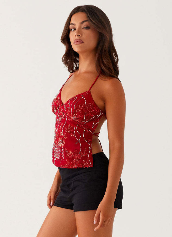 Femme Perler Haltertop Stilla