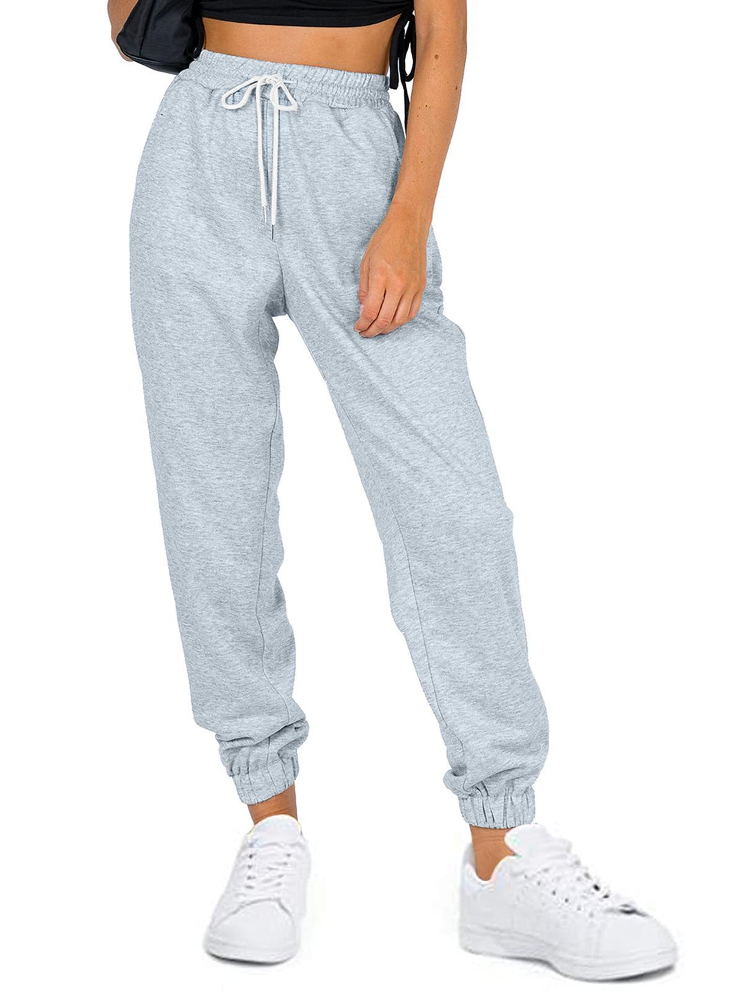 Dame sporty joggingbukser med elastisk talje og sidelommer Stilla