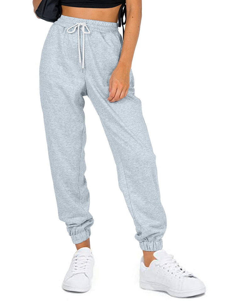 Dame sporty joggingbukser med elastisk talje og sidelommer Stilla