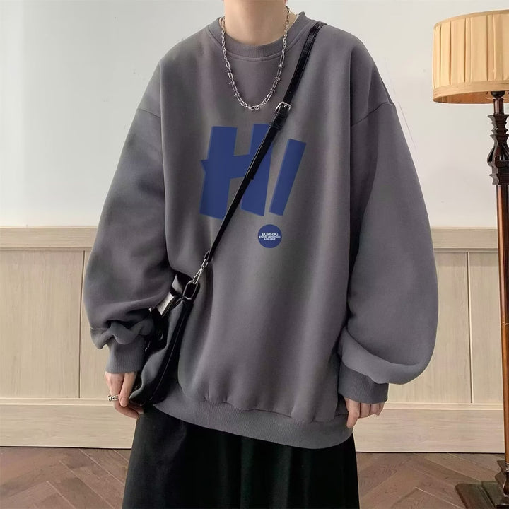 Dame afslappet sweatshirt med løs pasform og kreativt grafikdesign Stilla