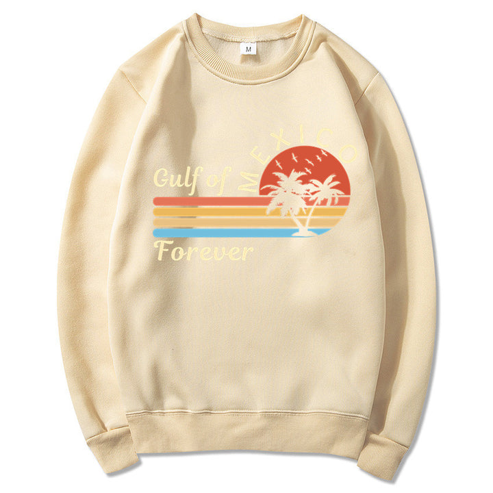 Kvindernes sweatshirt med tropisk grafisk design og moderne print Stilla