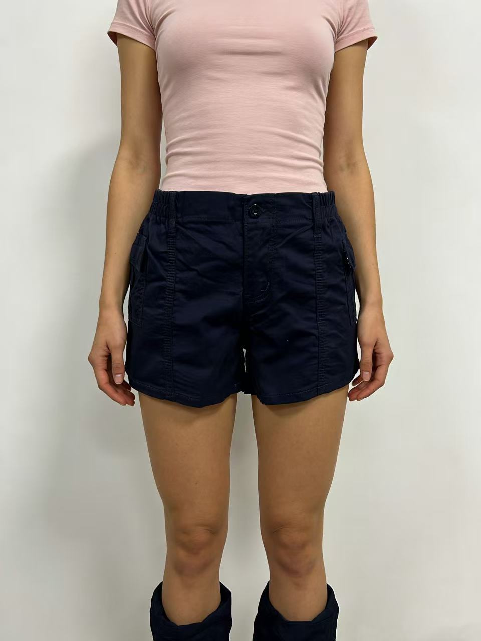Dame cargo-shorts med funktionelle sidelommer og elastisk talje Skovae