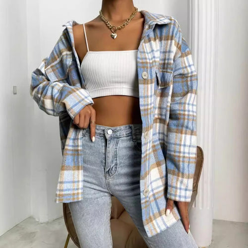Dame ternet overshirt med afslappet snit Stilla