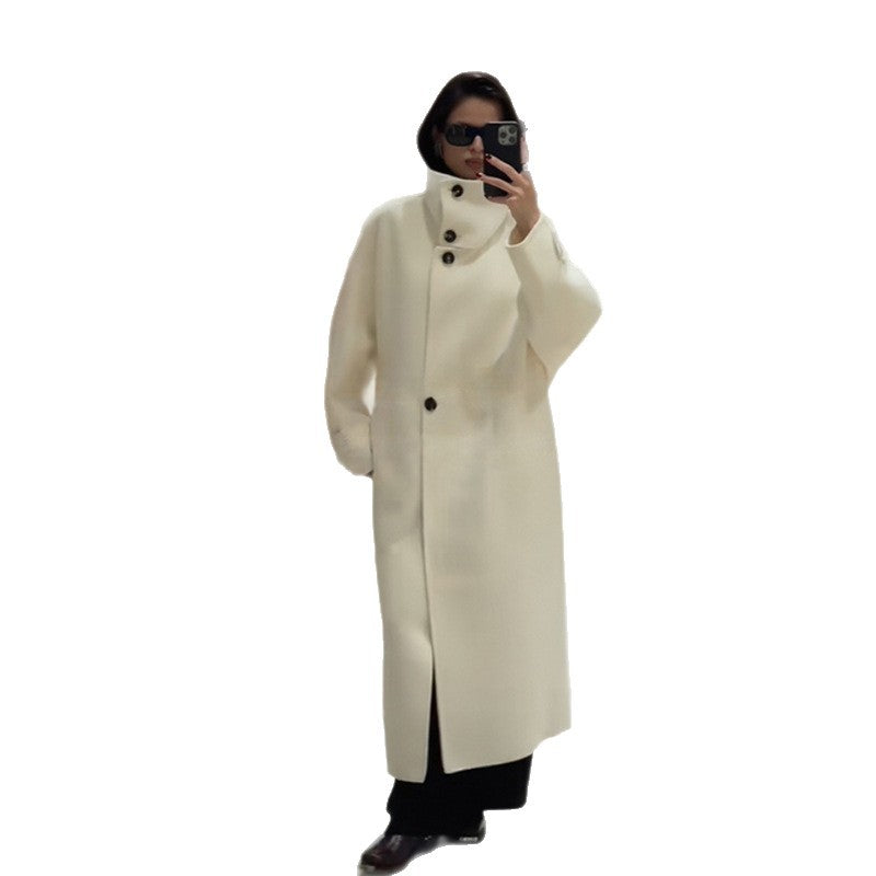 Dame Mode Oversized Frakke med Høj Krave Stilla