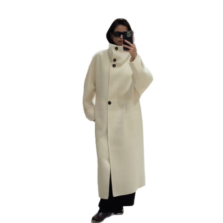 Dame Mode Oversized Frakke med Høj Krave Stilla